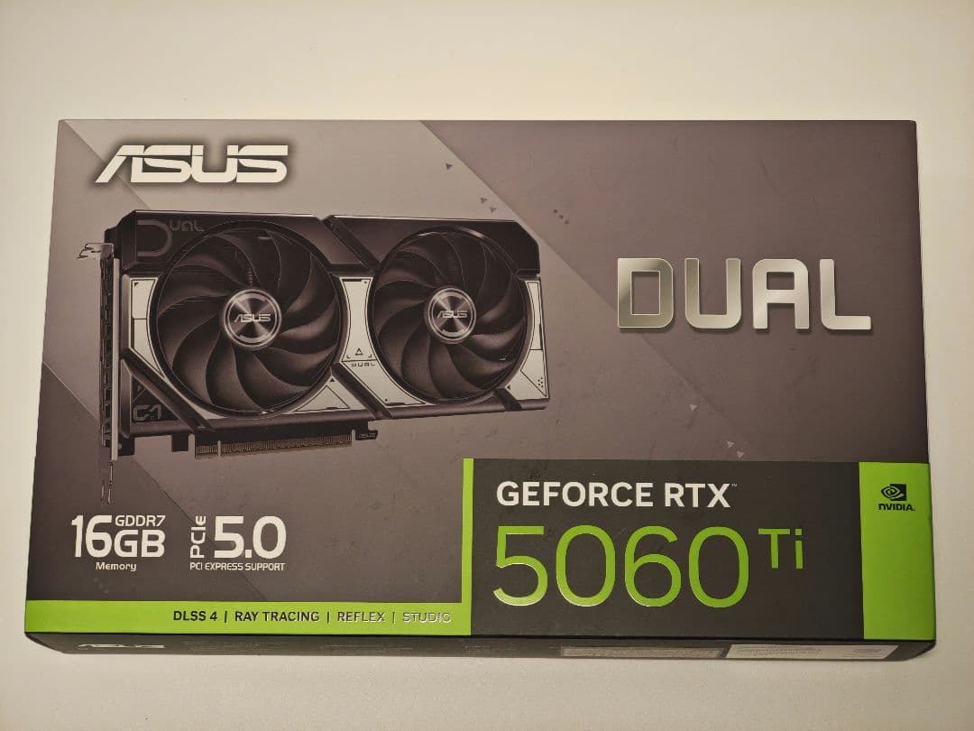 グラフィックボード・グラボ・ビデオカード ASUS GeForce RTX 5060Ti 16GB DUAL