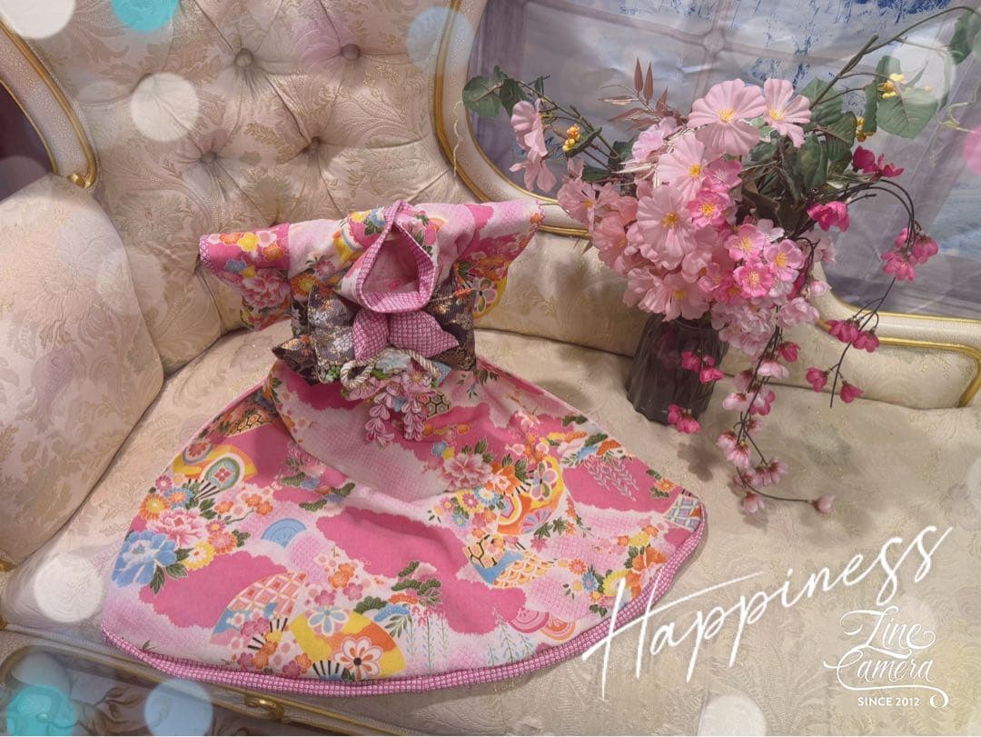 B395.pon2pan2☆オーダー☆犬お着物☆犬お引きずりお着物☆