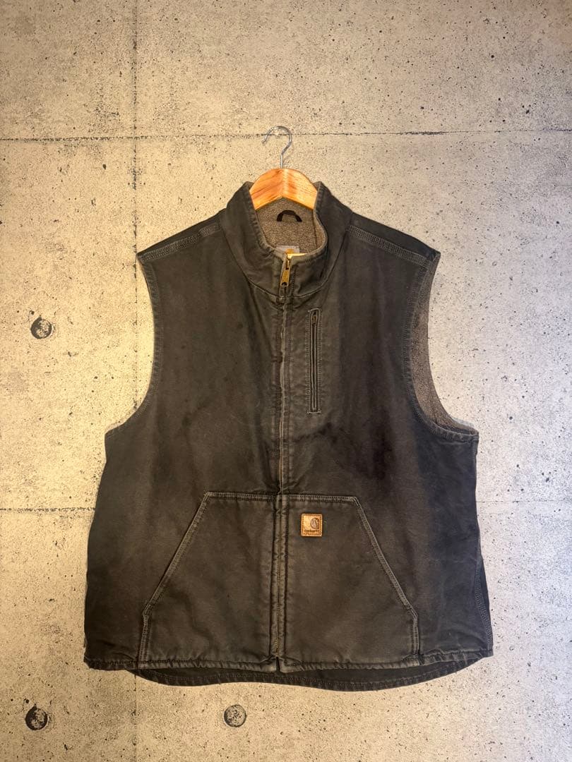 Carhartt ベスト ボアフリース ベスト ダックベスト ブラック XL