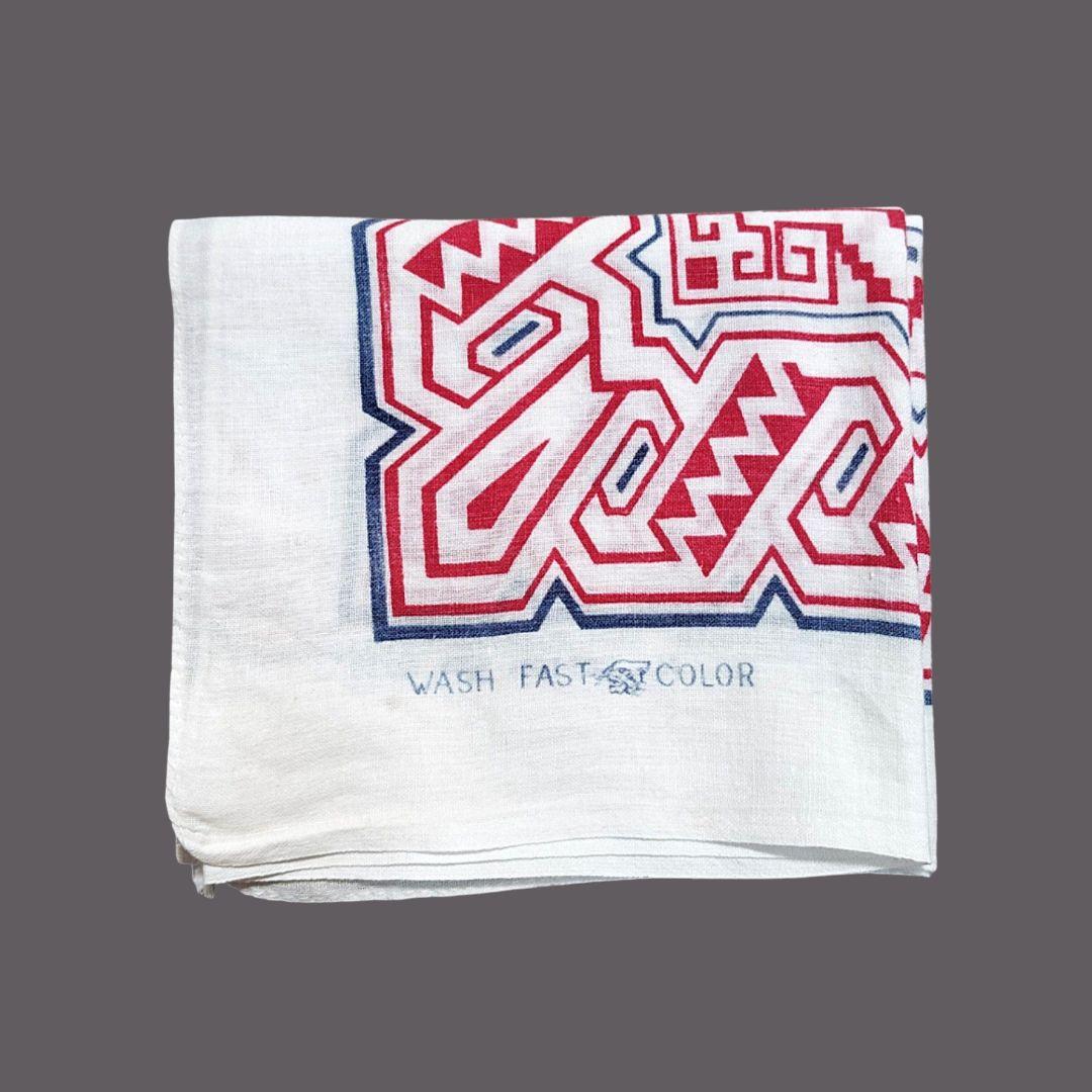 50s ヴィンテージバンダナ タイガー 虎 レアカラー USA製 VINTAGE