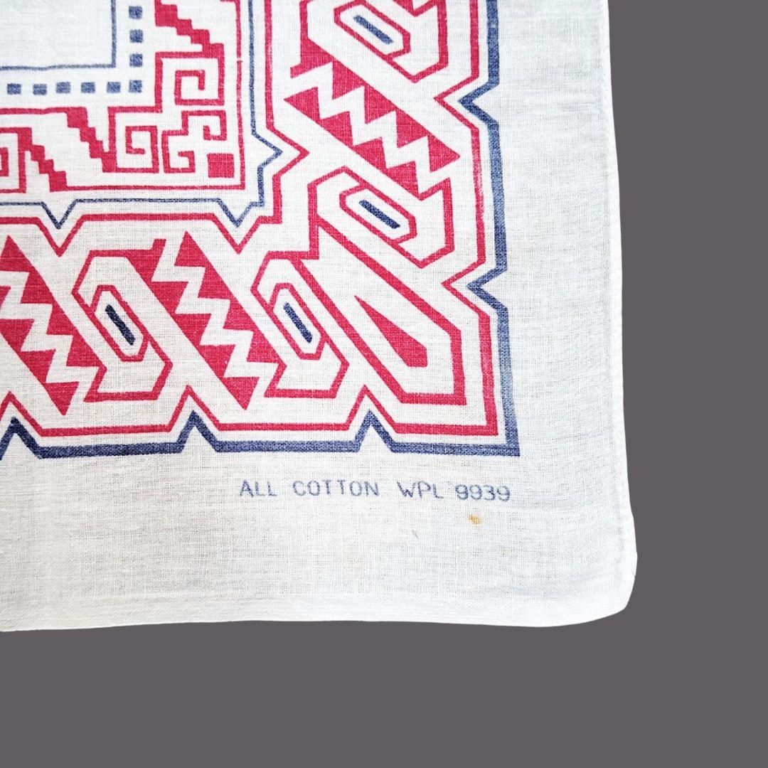 50s ヴィンテージバンダナ タイガー 虎 レアカラー USA製 VINTAGE