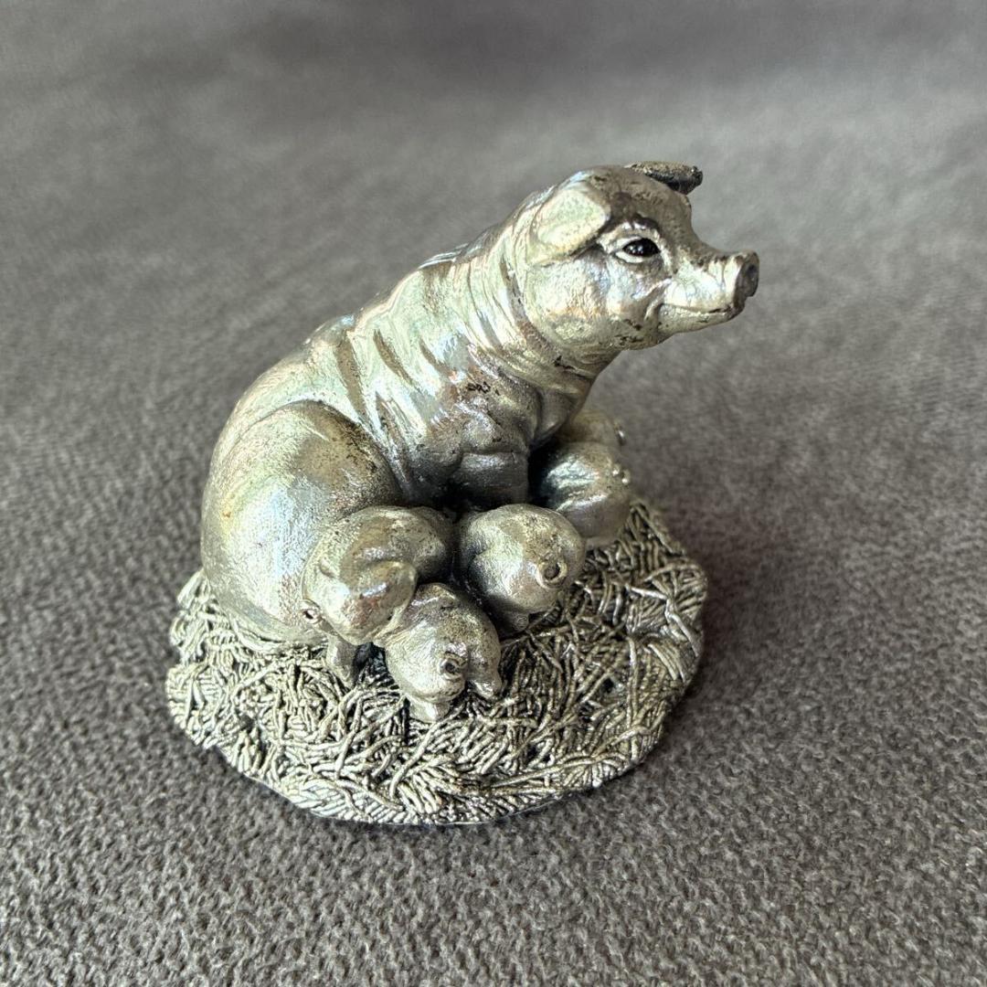 カントリーアーティスト 純銀 ブタ ホールマーク スターリングシルバー 箱付