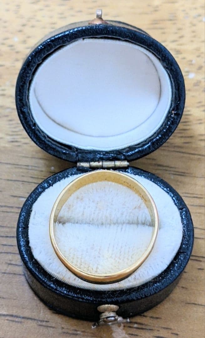 オキアミ様　アンティーク ビンテージ 22金 バンドリング 5mm