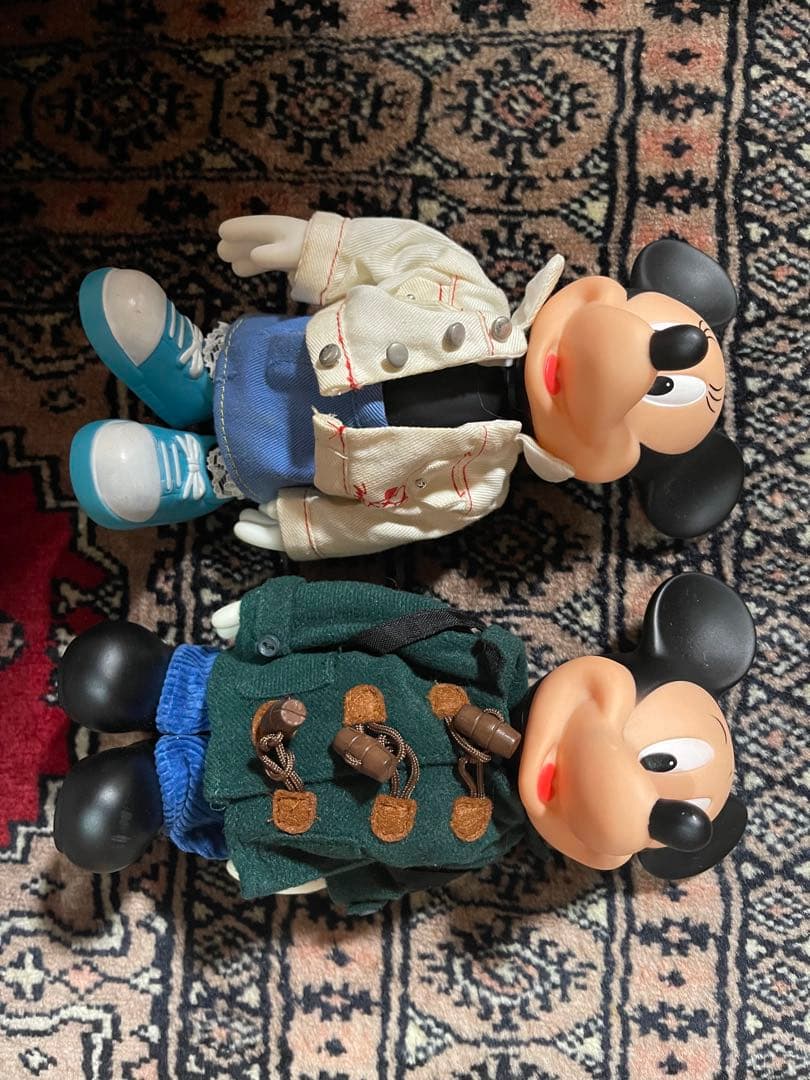 ミッキー ミニー ソフビ 着せ替え人形 ディズニー