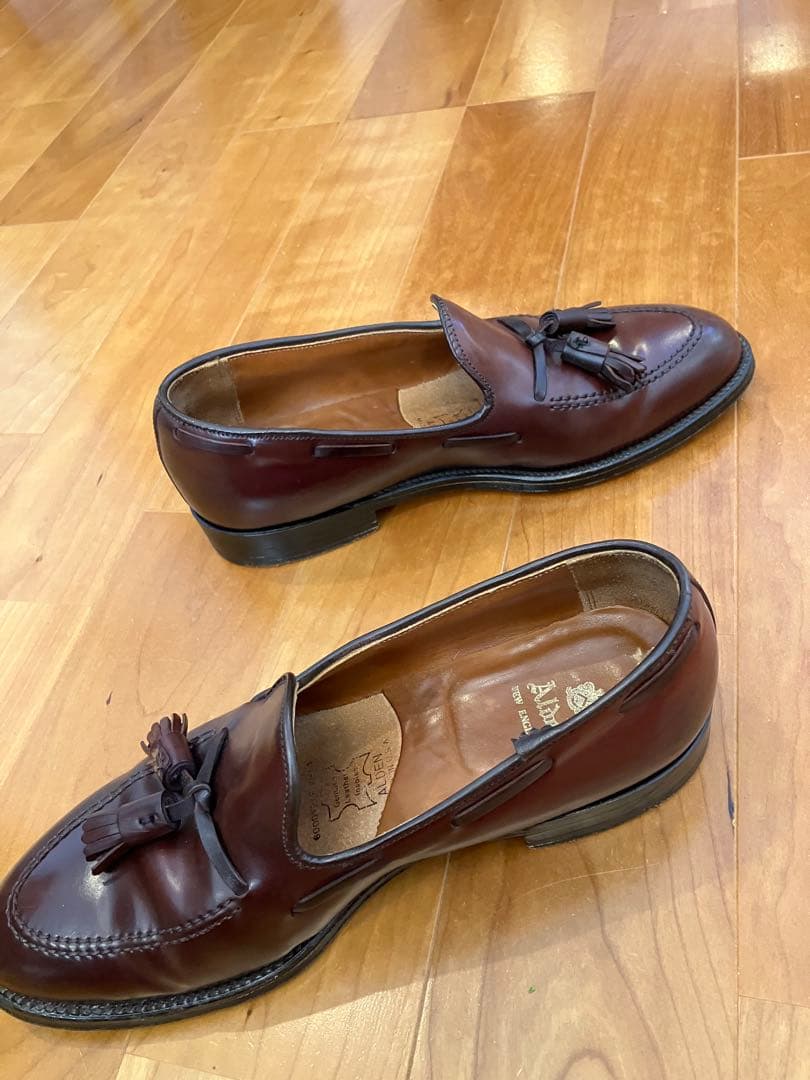 Alden タッセルローファー コードバン バーガンディ　563