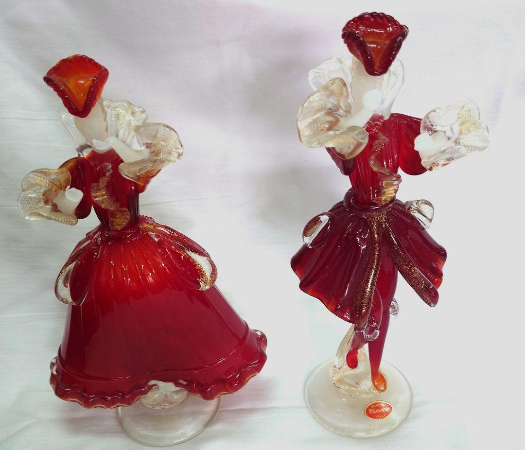 ベネチアングラス人形 ペア