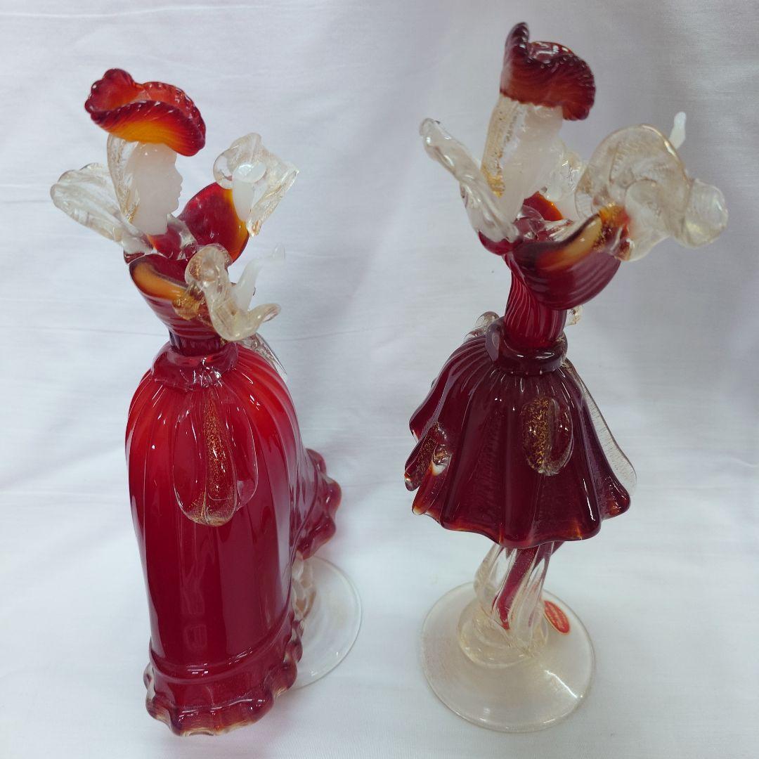 ベネチアングラス人形 ペア