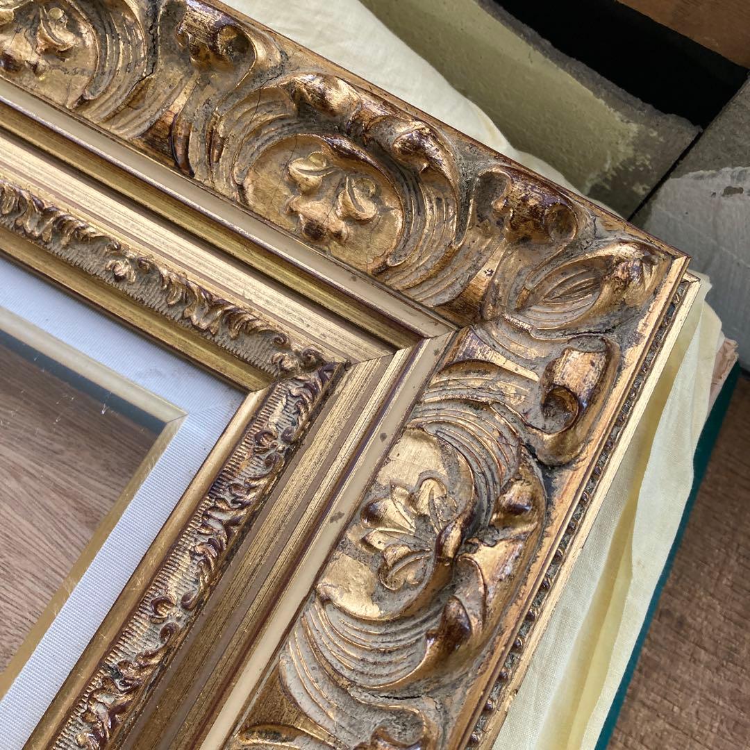 c*n様 F10号 油彩額縁 ゴールドフレーム 金色 豪華装飾 布カバー 箱付き