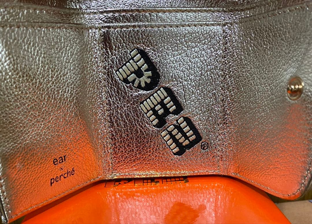 未使用PEZ(ペッツ) ×ear 本革　コラボがま口財布