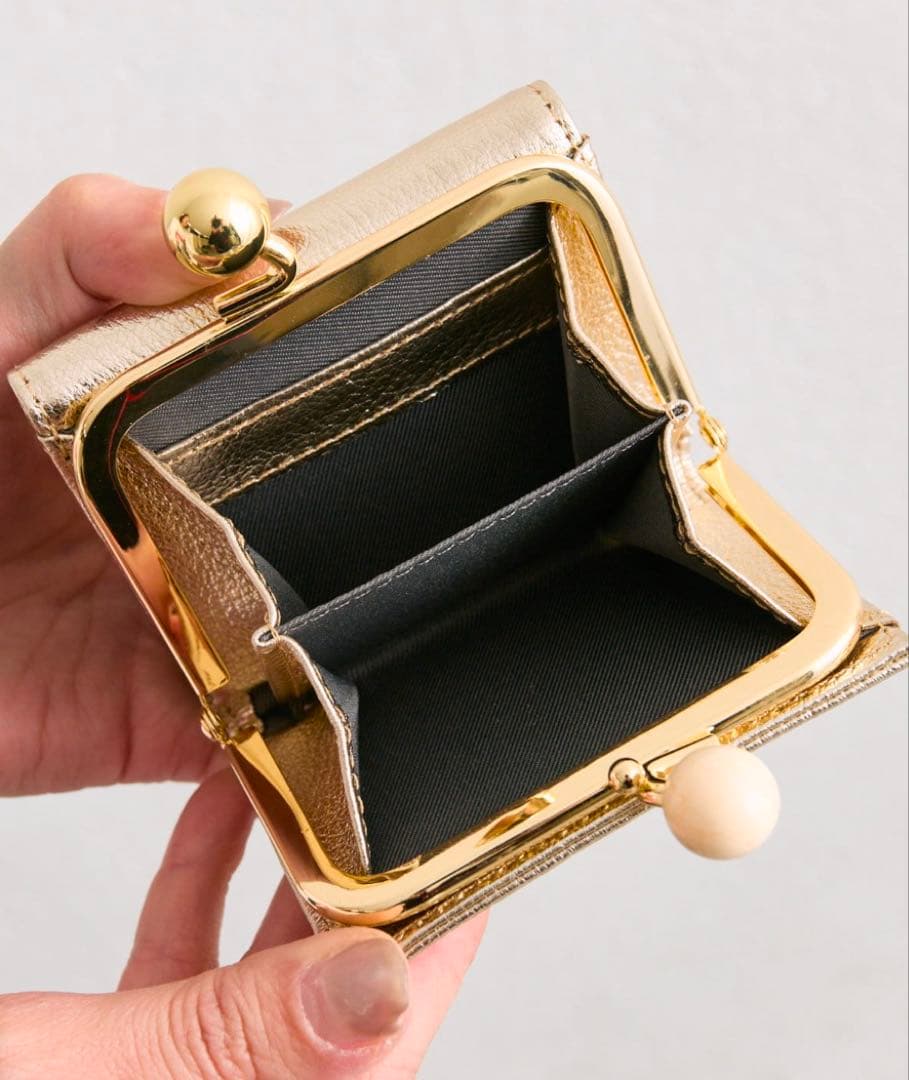 未使用PEZ(ペッツ) ×ear 本革　コラボがま口財布