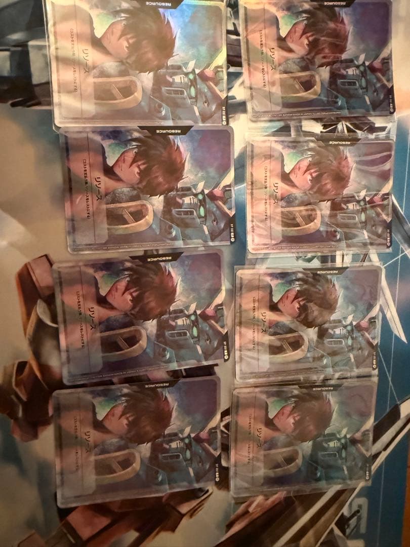 ガンダムカードゲーム　ヒイロ　ウイングガンダム　リソース　8枚