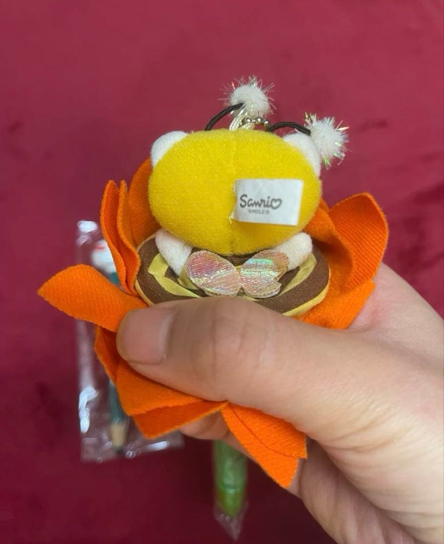 激レア·タグ付き☆ハローキティ 花 妖精 キーホルダー ペン 3体セット