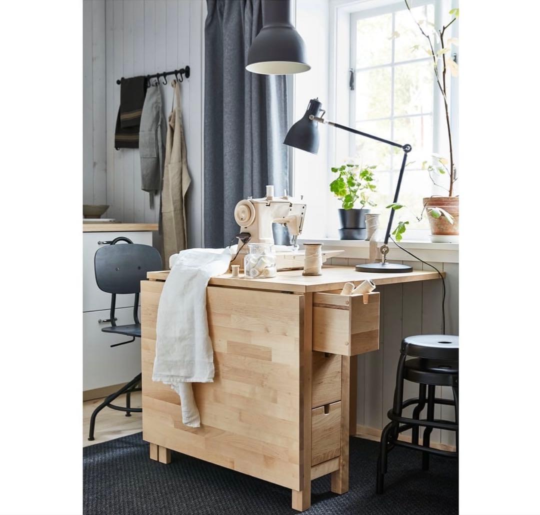 IKEA NORDEN(ノールデン) 木製折りたたみダイニングテーブル