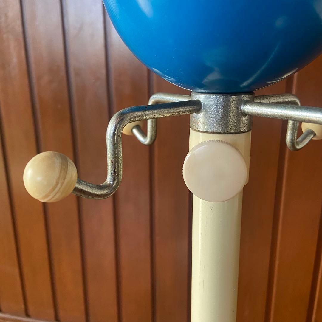 70’s スペースエイジ　ポールハンガー　昭和レトロ　貯金箱付き　当時物