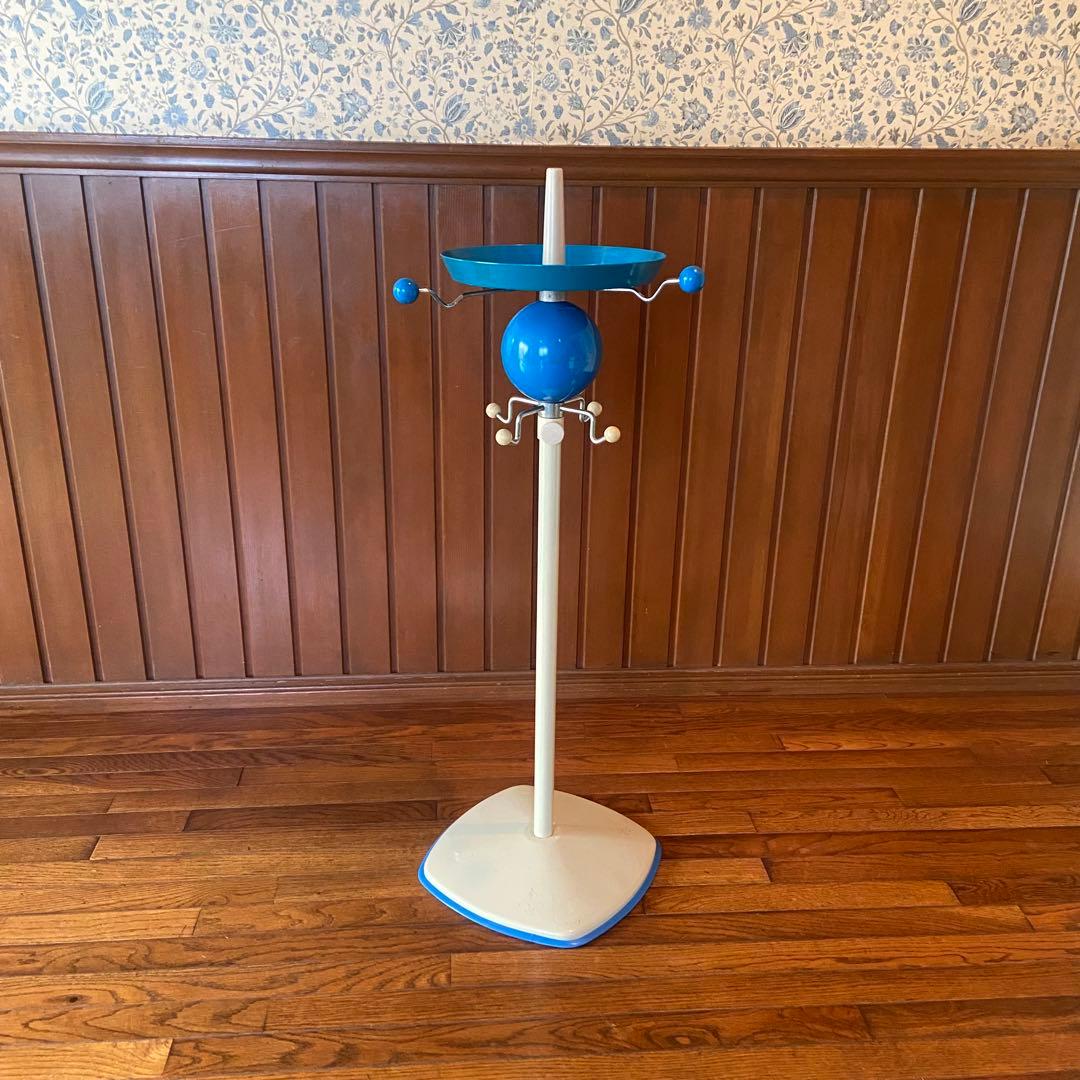 70’s スペースエイジ　ポールハンガー　昭和レトロ　貯金箱付き　当時物