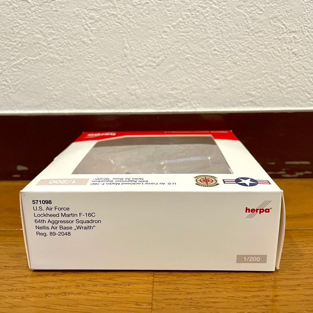 【未使用品】HERPA 1/200 F-16C AGGRESSOR WRAITH