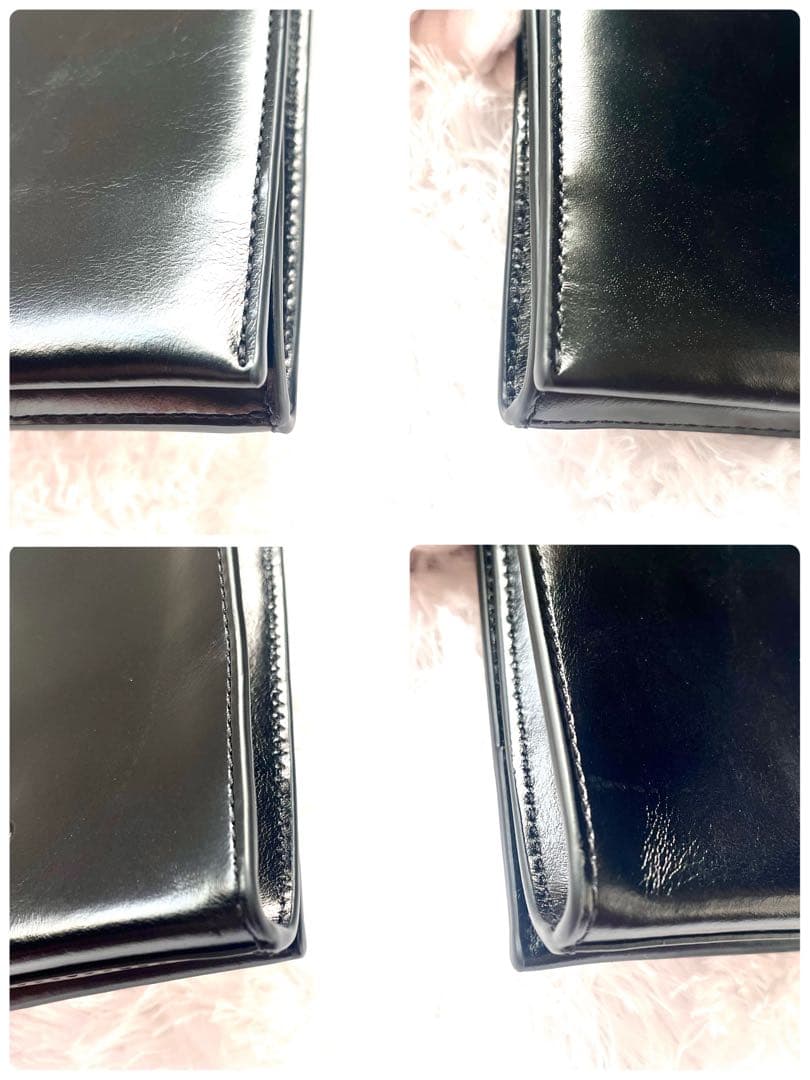 エトレトウキョウ ショルダーバッグ ブラック レザー レザーコードミニショルダー