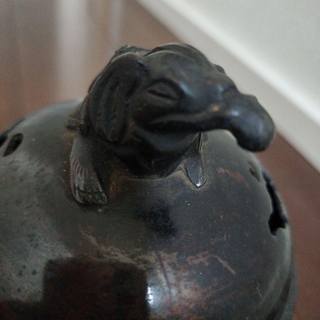 希少　古銅　香炉　像　獏　古美術　骨董品