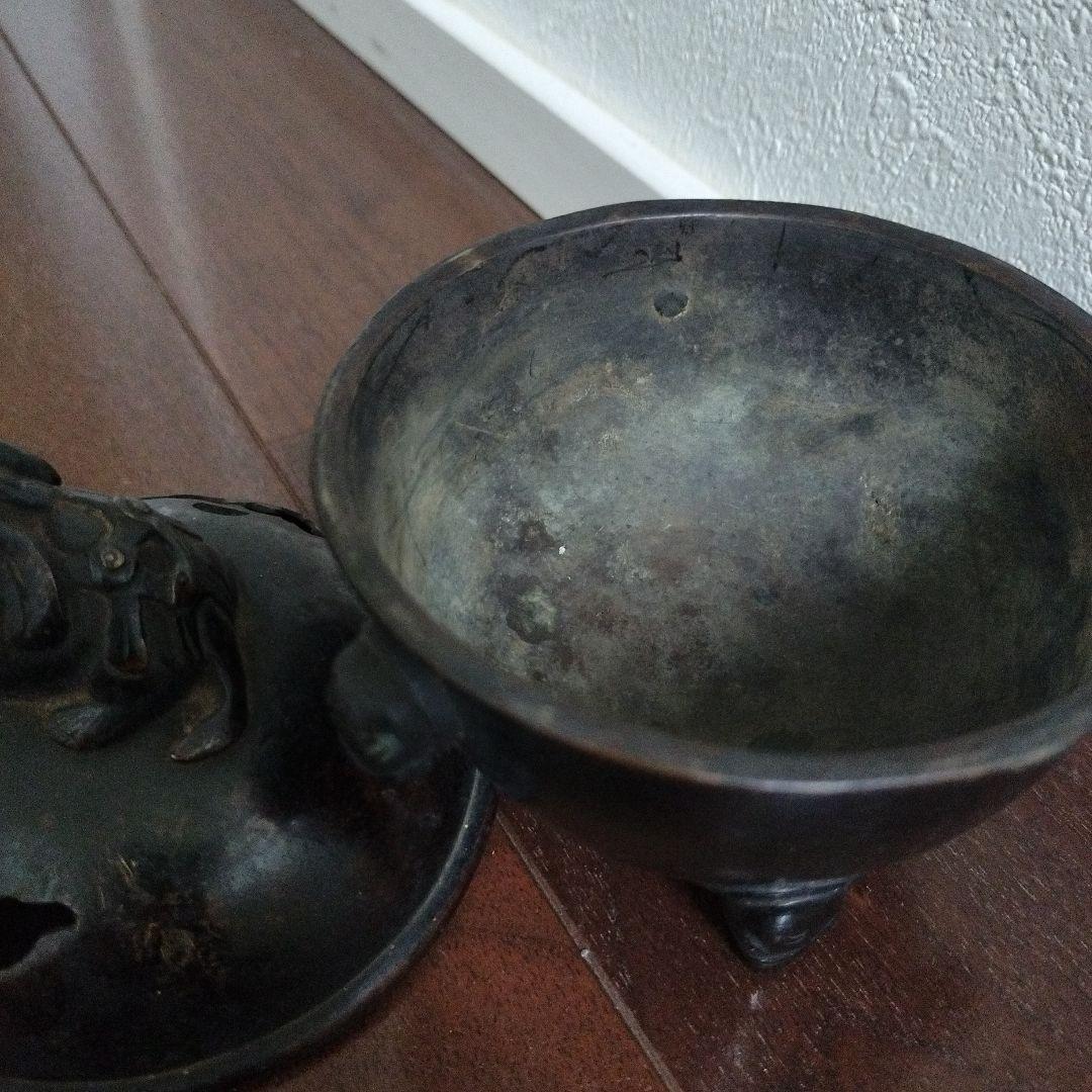 希少　古銅　香炉　像　獏　古美術　骨董品