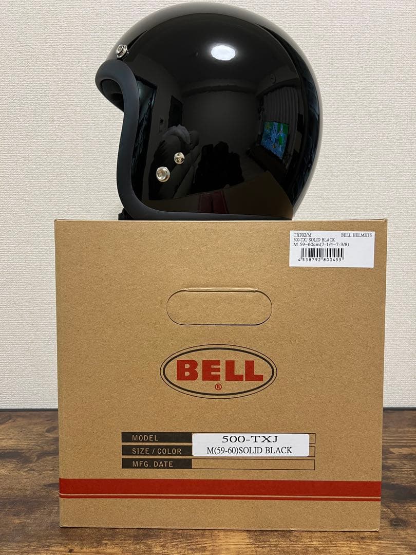 試着のみBELL 500-TXJ ジェットヘルメット M SOLID BLACK