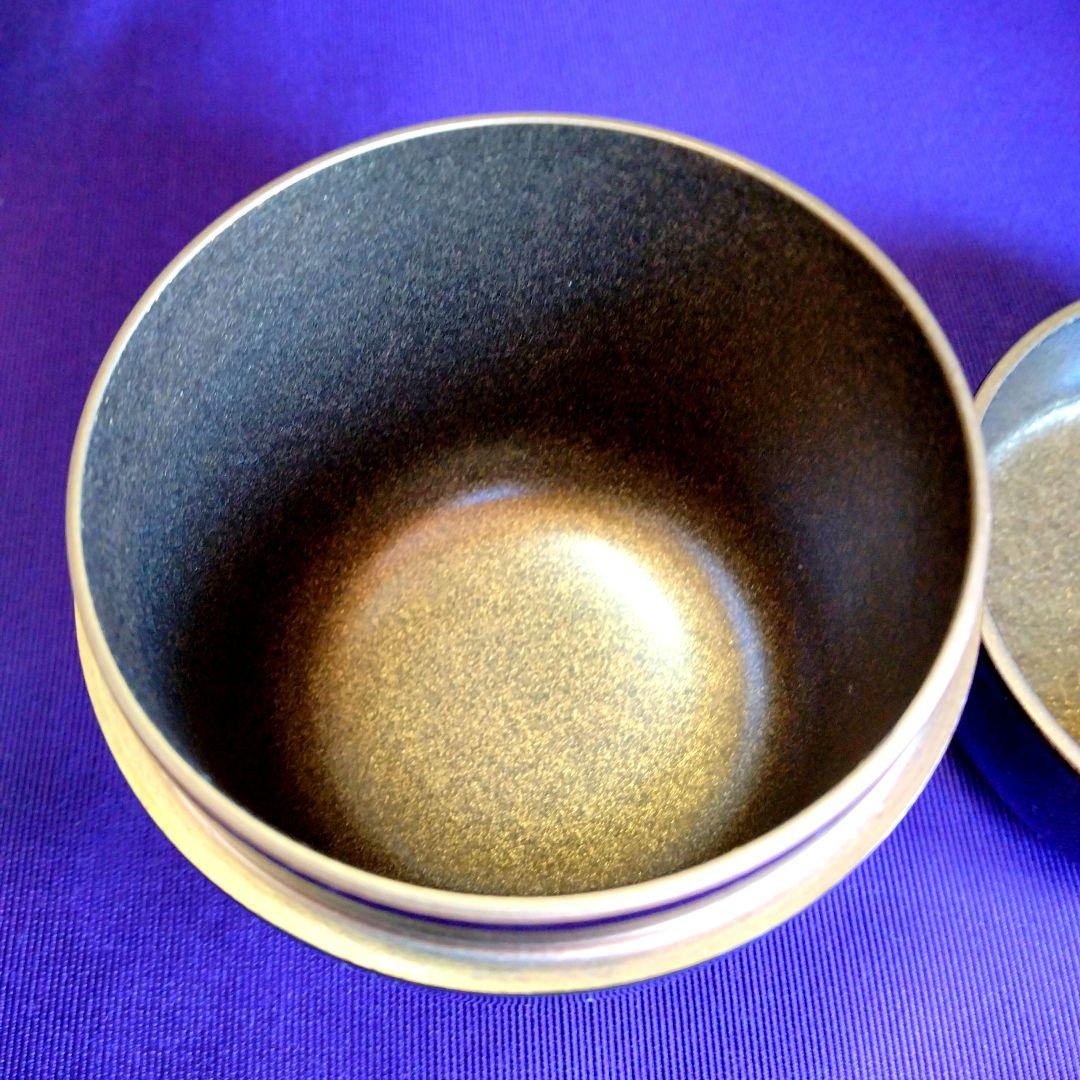 茶道具　期間限定特価　羽子板蒔絵中棗　内梨子地　新品未使用品