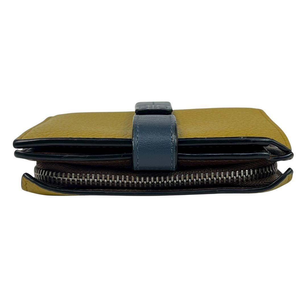 希少✨ロエベ バーティカルウォレット 二つ折り財布 アナグラム 型押し