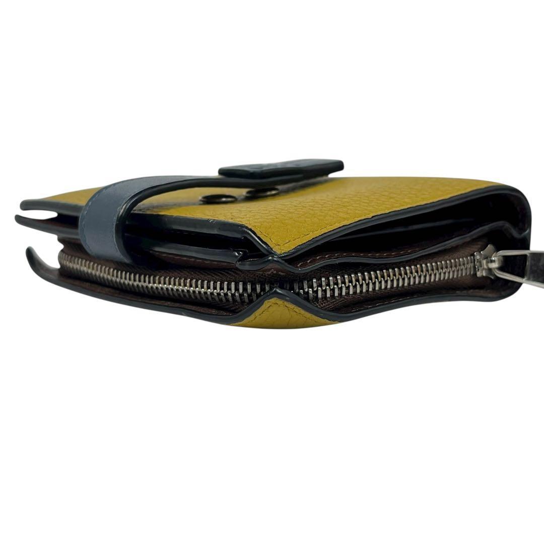 希少✨ロエベ バーティカルウォレット 二つ折り財布 アナグラム 型押し