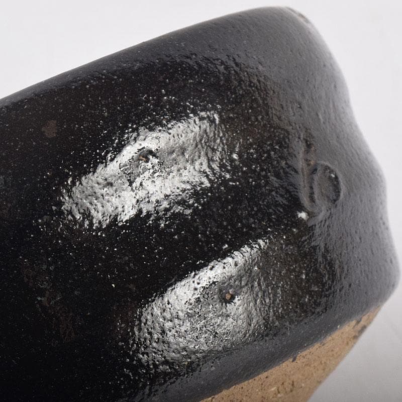 茶道具　楽吉左衛門作　黒楽茶碗　時代箱　V　R8890