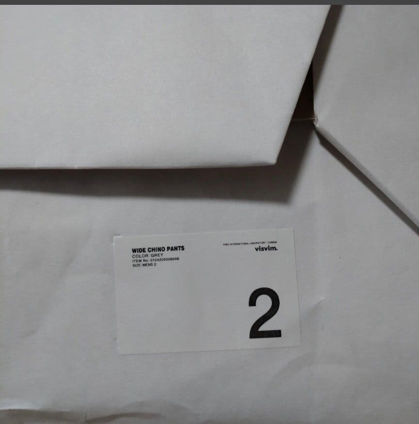 パンツ VISVIM 24AW WIDE CHINO PANTS GREY SIZE 2