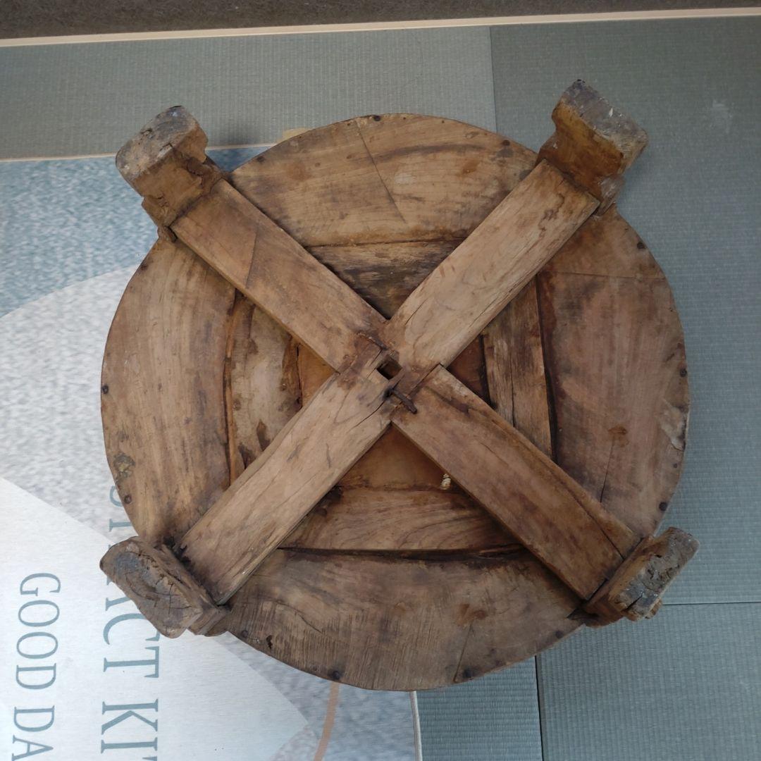 アンティーク　家具　テーブル　花台　ヴィンテージ　ローテーブル