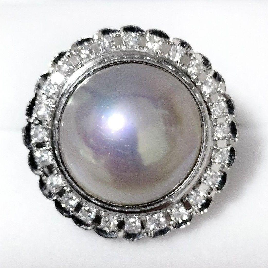 いちいちマーマー パール リング Pt900 サファイア ネックレス