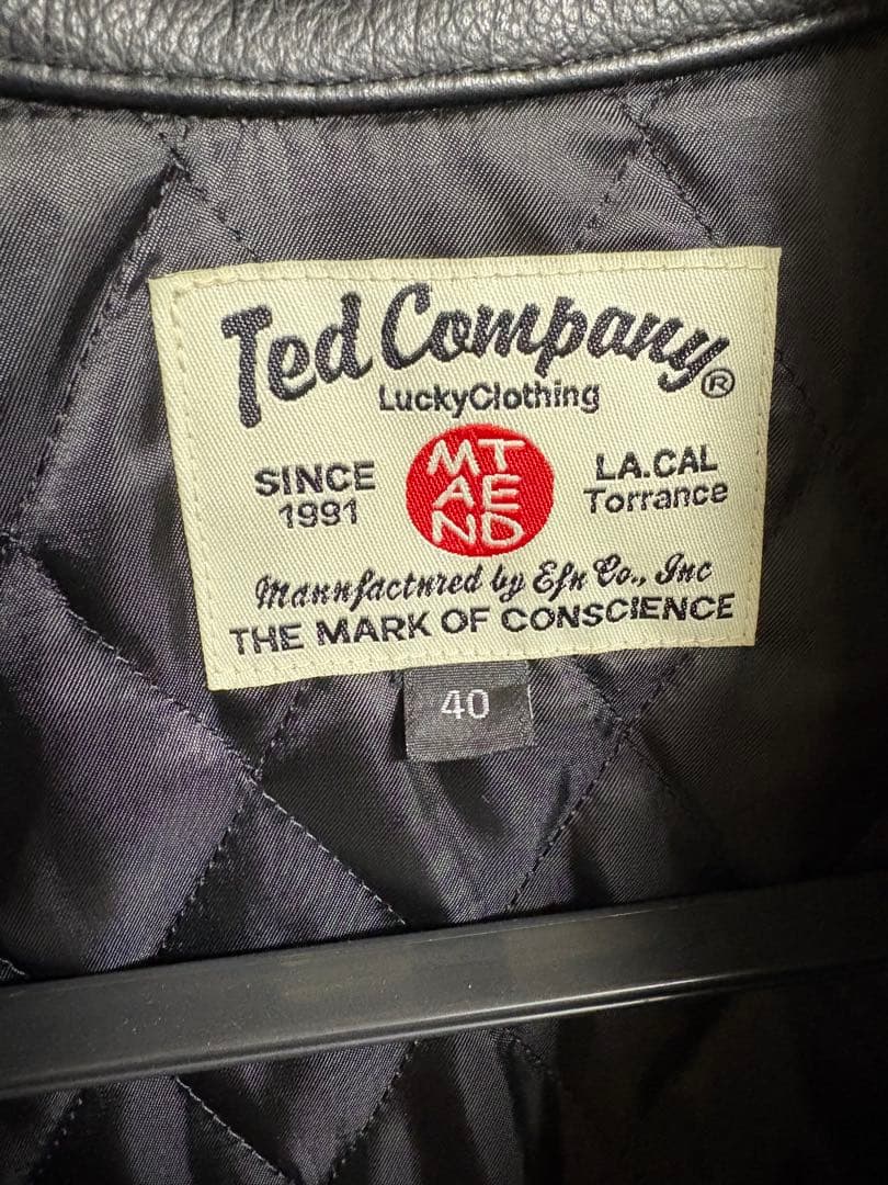 テッドマン　ライダースTed Company サイズ40