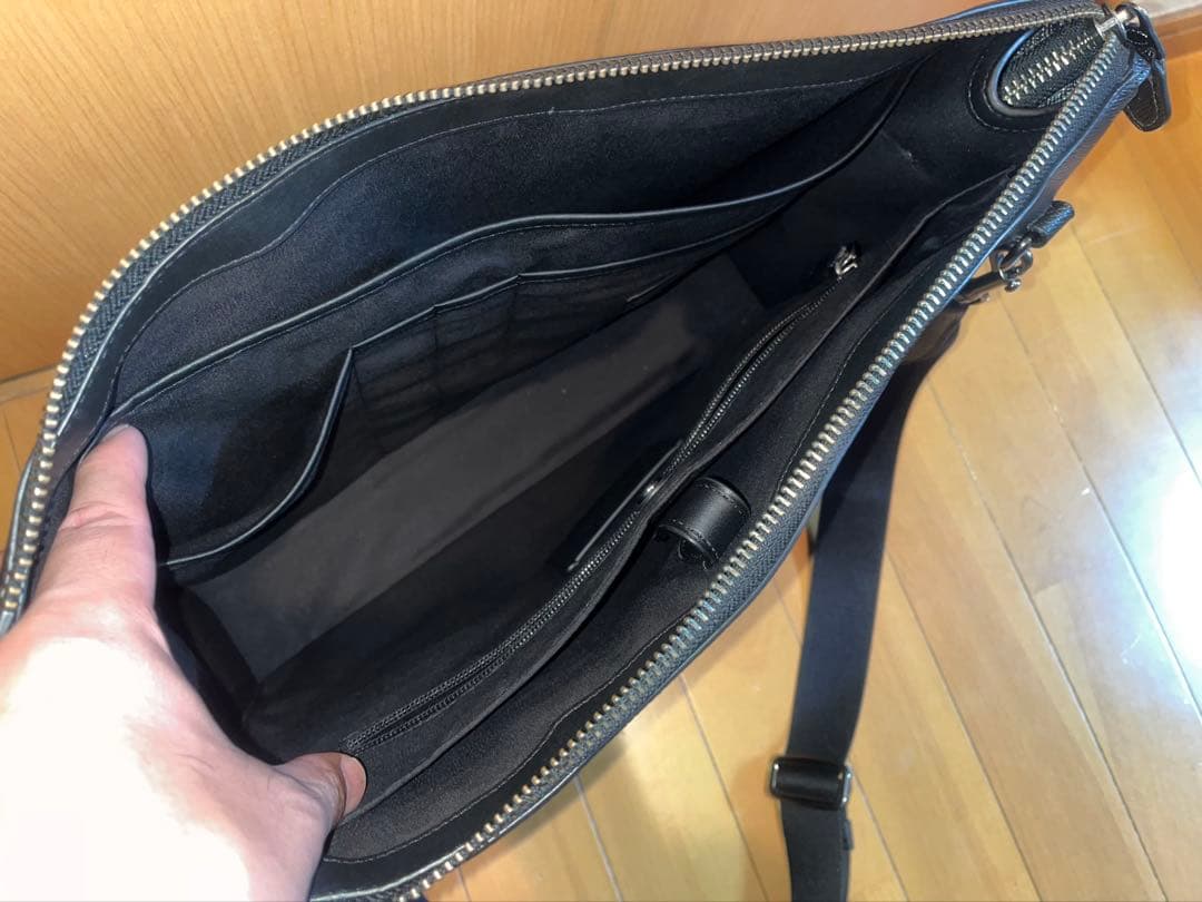 COACH レザー ビジネスバッグ ブラック