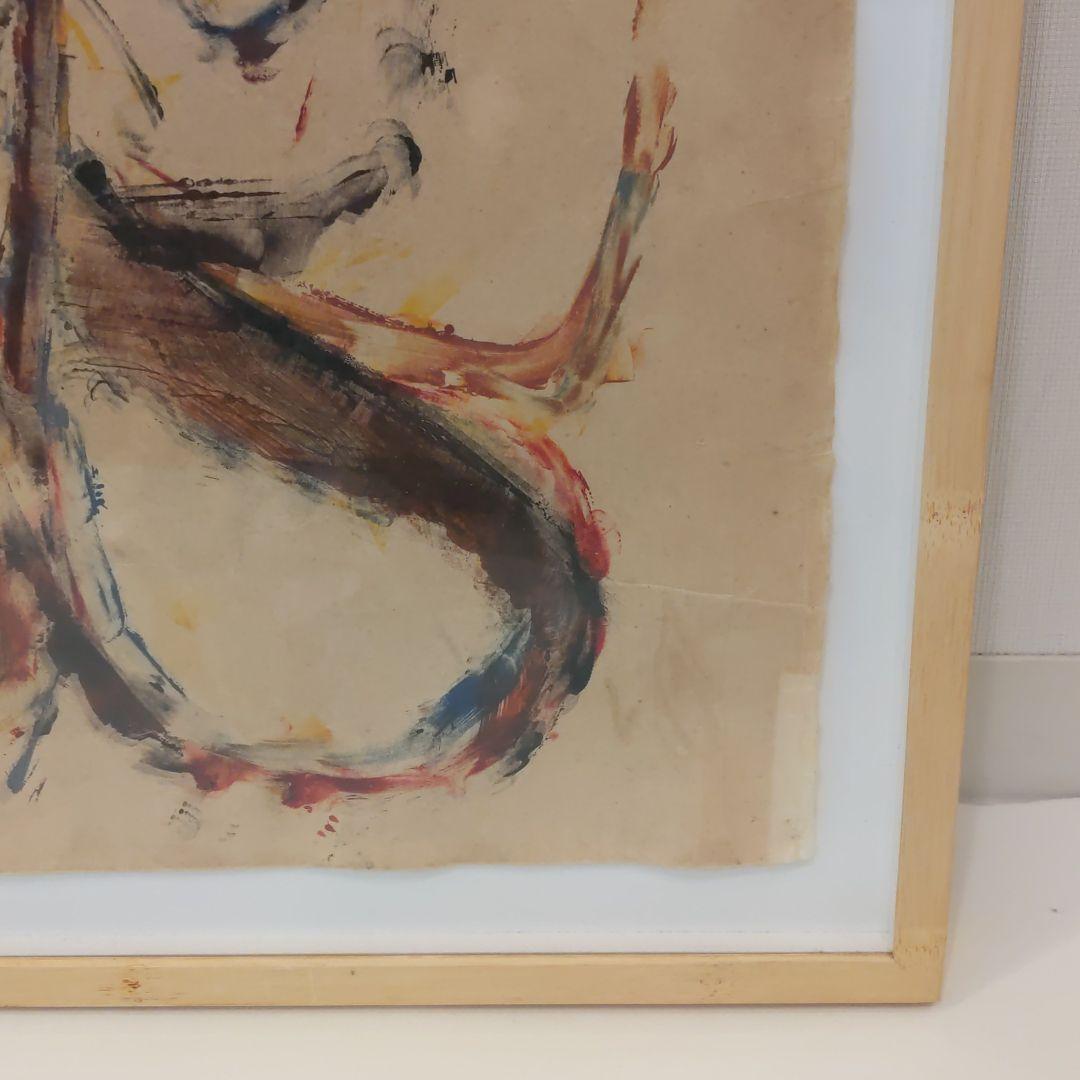 蛸のペインティング　額装　縁起物