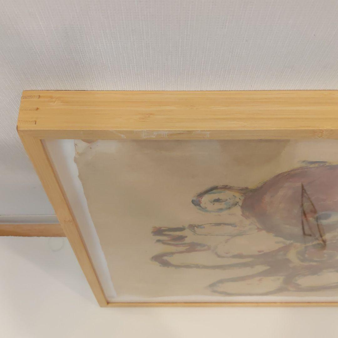 蛸のペインティング　額装　縁起物