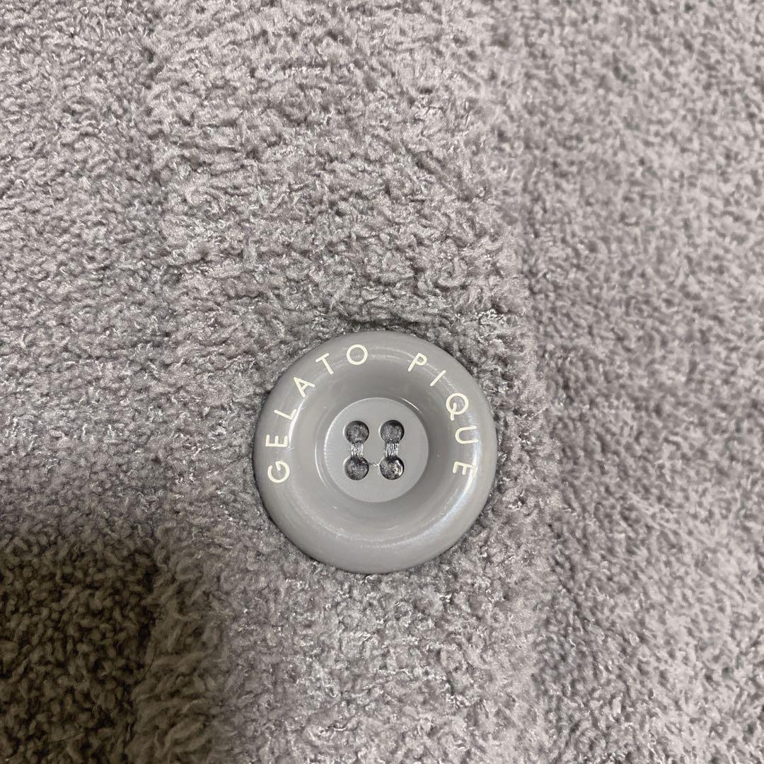 gelato pique トイプードル ジャガード カーディガンXLグレー