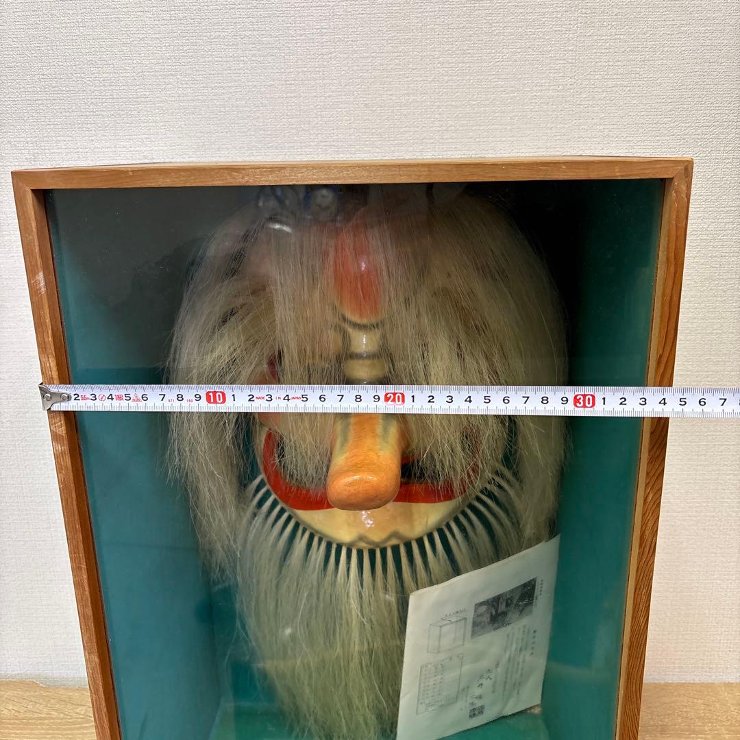 9代目　石井宗暎作　神楽面 荒神　木製