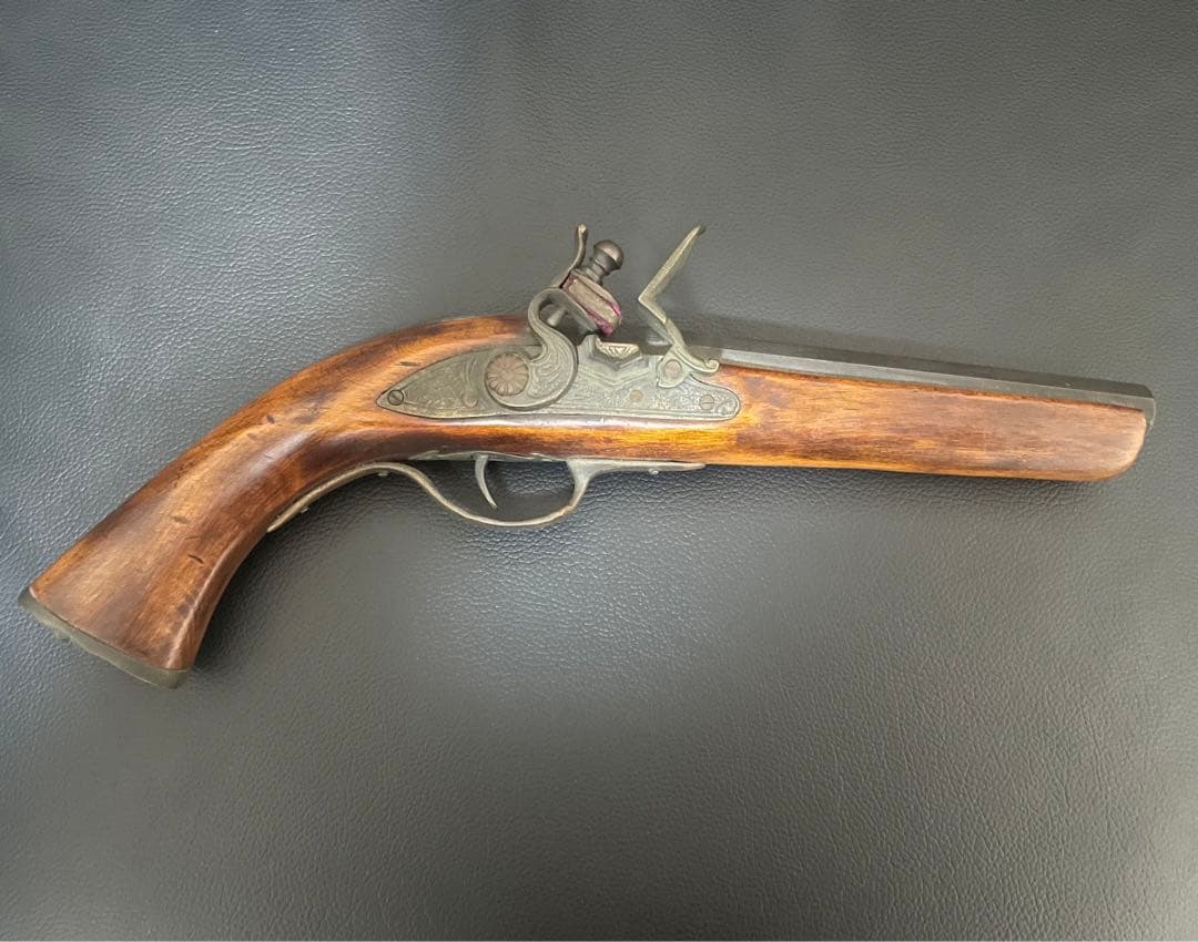 フリントロックピストル 木製グリップ