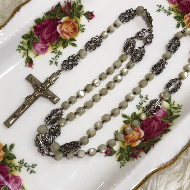 聖品 十字架 アンティーク ヴィンテージ イエスキリスト クリスマス ロザリオ