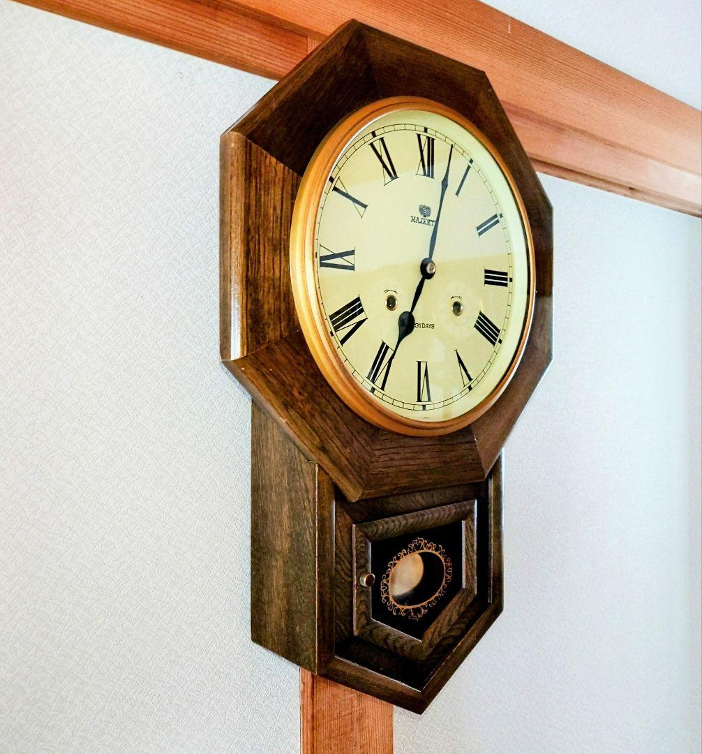 〈完動・極美品〉武田時計MAJESTY　31日巻　八角ゼンマイ振り子時計　古時計