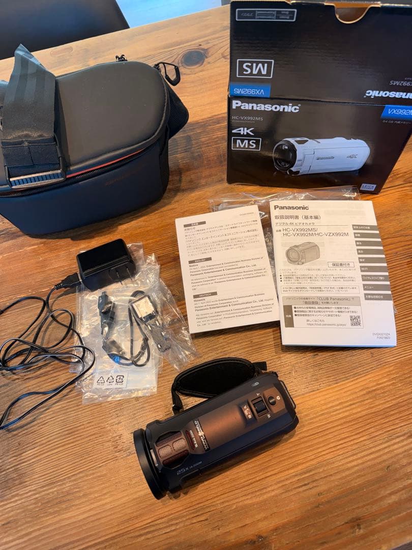 Panasonic 4K ビデオカメラ HC-VX992MS 即使用可能セット