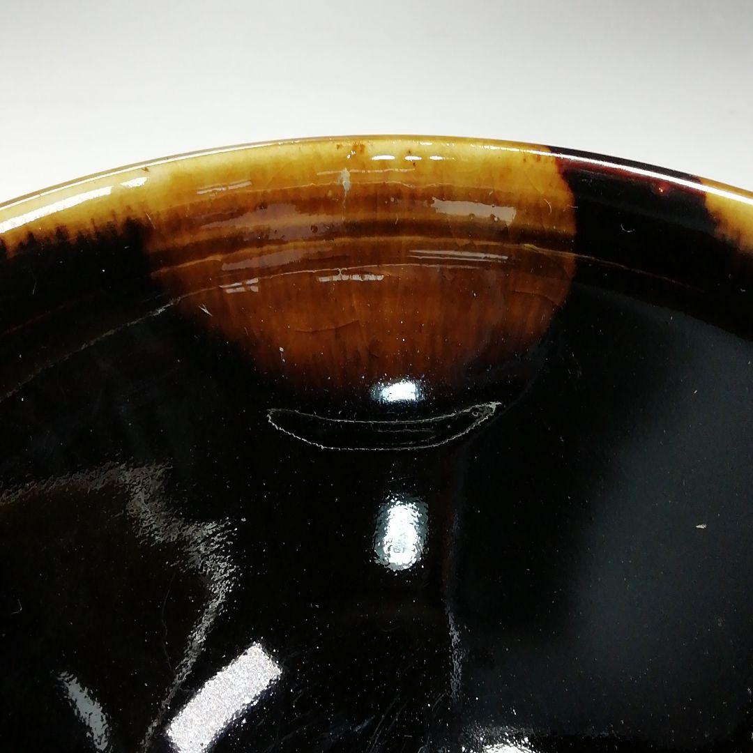 Ｓ４５２　茶碗　十客『天目釉渦巻文』『天目形数茶碗』『平安　鳴滝窯』共箱　茶道具