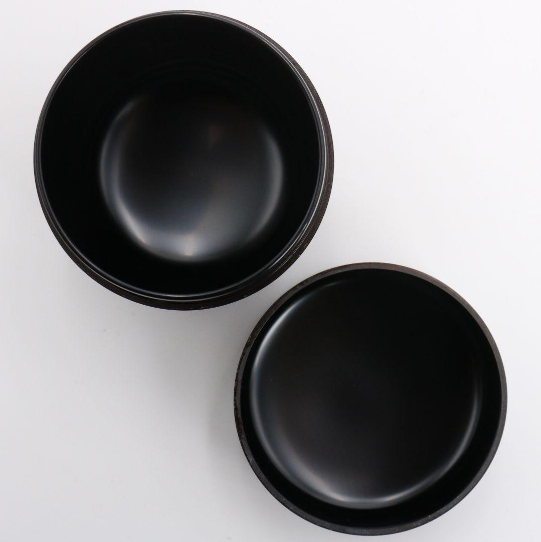 藤野松香作 波源氏車蒔絵 中棗 螺鈿細工 茶道具 共箱共布　V823　N1