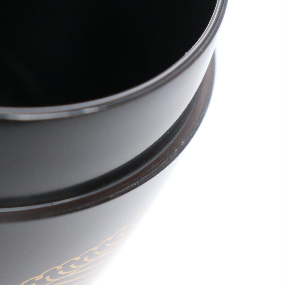 藤野松香作 波源氏車蒔絵 中棗 螺鈿細工 茶道具 共箱共布　V823　N1