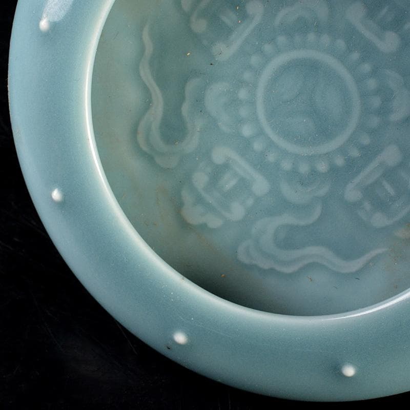 中国　大清乾隆年製　青磁　水孟　C　7294E