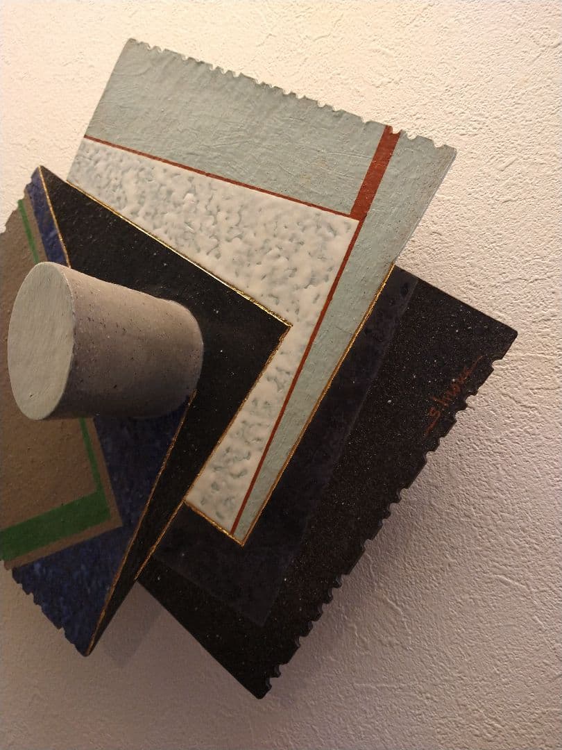 壁掛け　陶板　陶芸　インテリア　花器