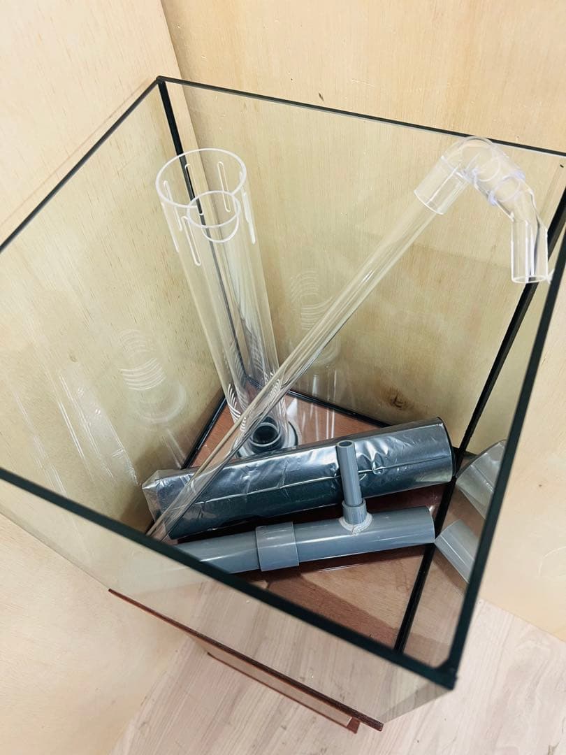 1セット限定♫ 300ｘ300ｘ400オールガラスオーバーフロー水槽