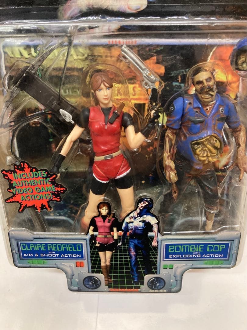 TOYBIZトイビズ バイオハザード2 クレアレッドフィールド/ゾンビコップ