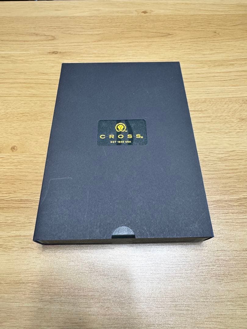 CROSS ボールペン シルバー レザーケース付き