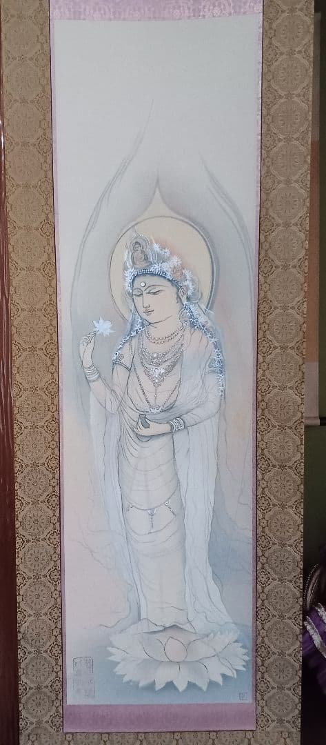 ◆村上華岳 「聖蓮華（しょうれんげ）」木版画　メナード美術館　限定380部◆